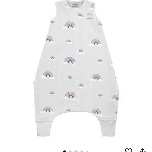 Woolino sleep sack with feet. Size 3-4Y in Rainbow